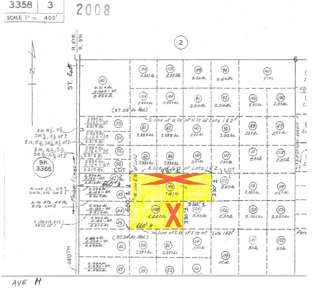 140th St East (660′ east of) on Ave G-12, 12.5 acre parcel, Lancaster, CA 93535