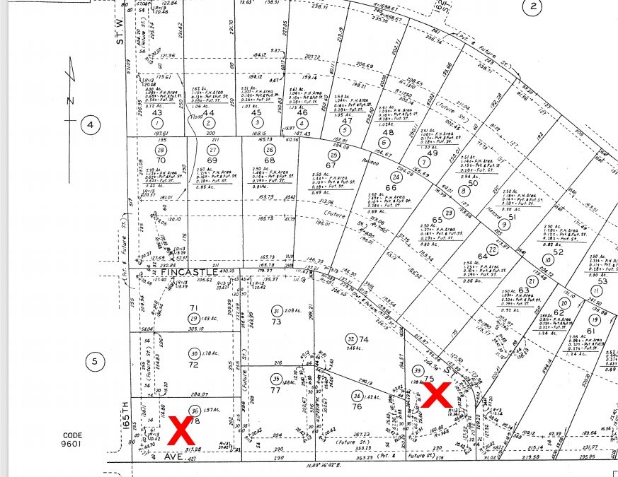 165th St West on Ave A-8, -Two lots available- 2.5 Acre (gross) Lots, West Lancaster, CA 93536
